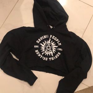 Supernatural Dean Winchester crop hoodie
